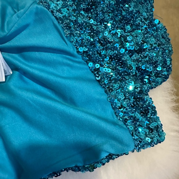 Rotate Birger Christensen Blue Sequined Midi Skirt - Picture 7 of 10